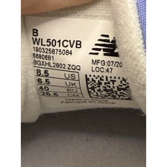 New Balance Women’s‎ 501 Purple US 8.5 B EU 40 UK 6.5 WL501CVB - Picture 10 of 11